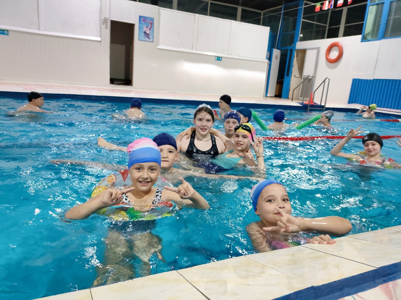 Посещение бассейна