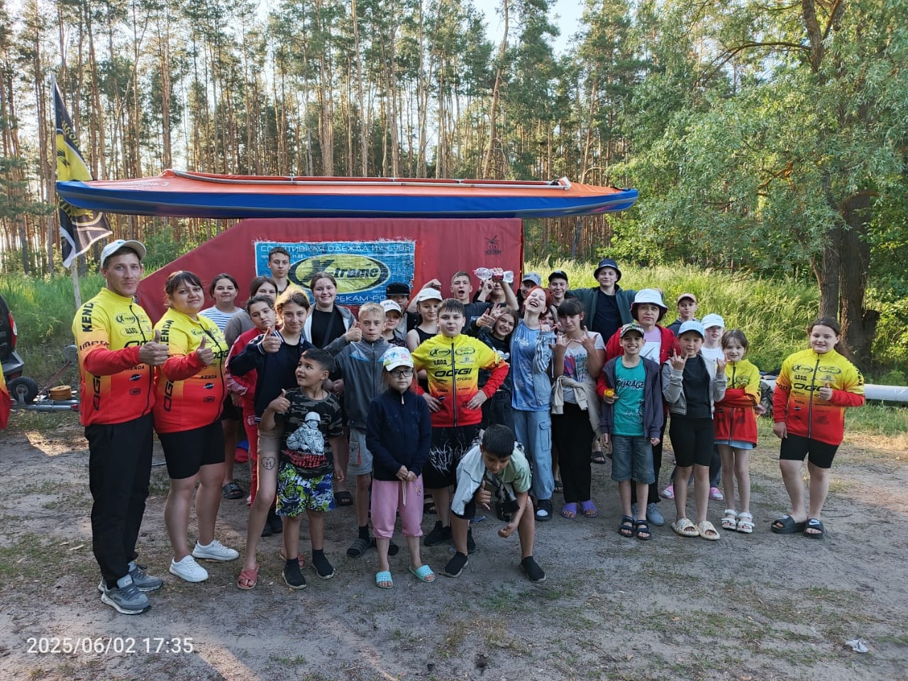 Заплыв на байдарках